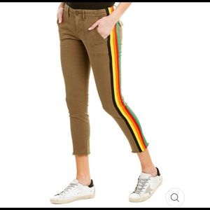 Pam and Gela rainbow strip cropped pant